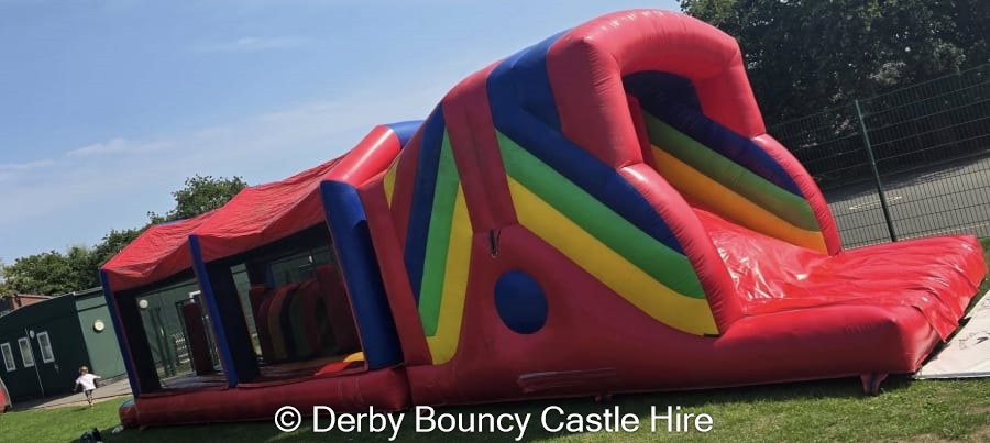 45ft Obstacle Course Hire | Inflatamania Bouncy Castle Hire